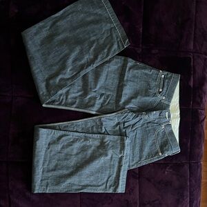 Jil Sander Women's Blue Boot Cut Jeans